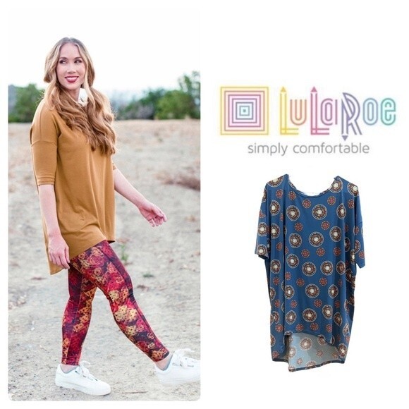 LuLaRoe Irma medallion tunic top size medium - Picture 1 of 5
